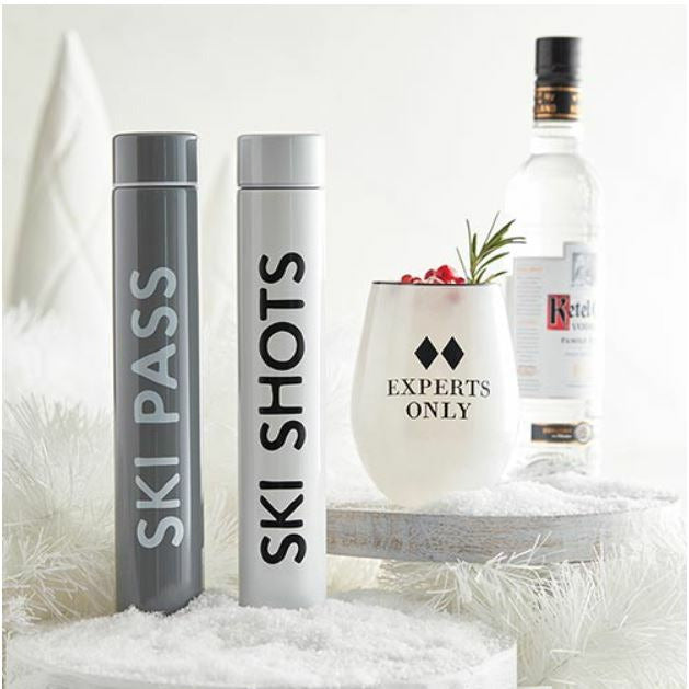 Ski Pass Stainless Steal Flask