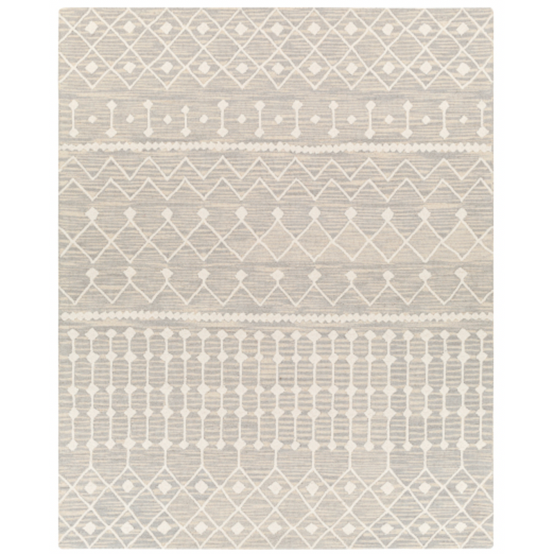 Izmir Area Rug - Medium Grey/Ivory