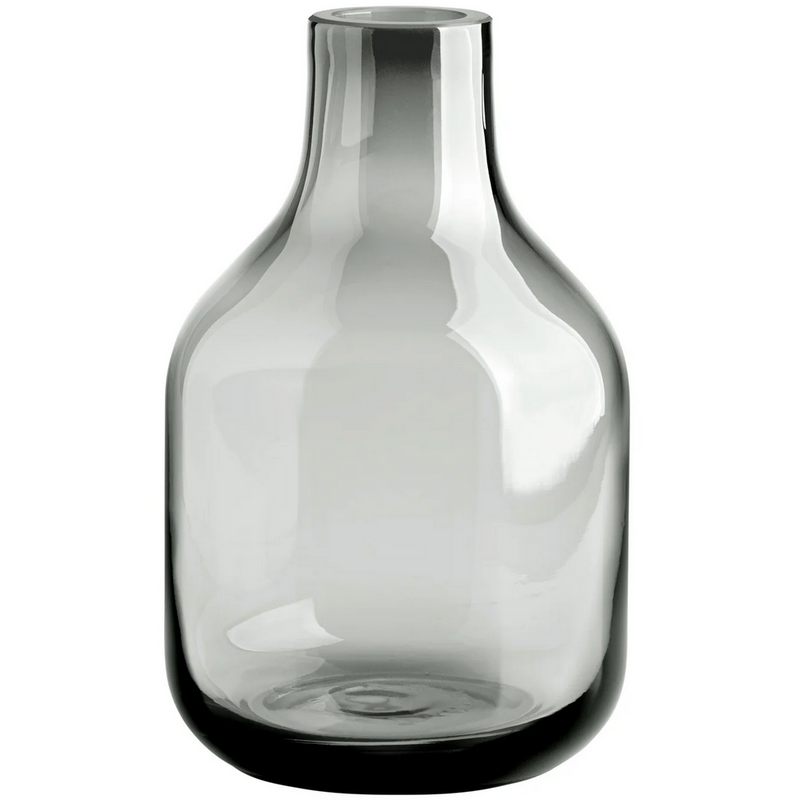 Beau Mini Glass Bottle Vase - Smoke