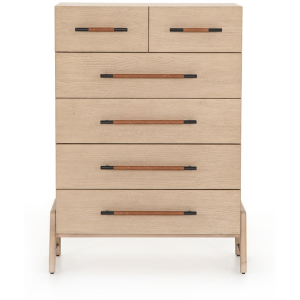 Rosedale 6 Drawer Tall Dresser-Yucca Oak