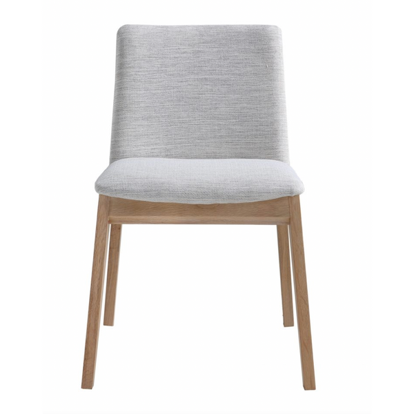 Dylan Oak Dining Chair in Light Grey