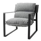 Gillian Sling Accent Chair - Dark Grey