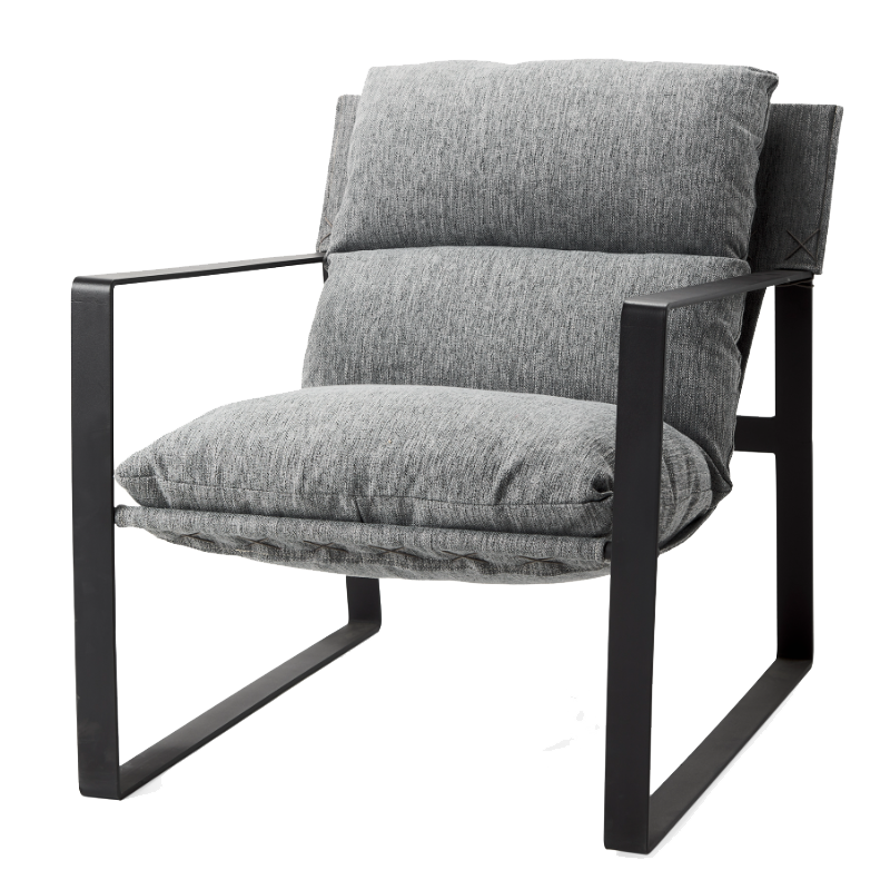 Gillian Sling Accent Chair - Dark Grey