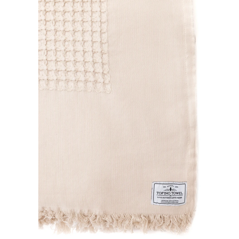 Tofino Towel Co - The Breeze Waffle Bed Cover- Beige