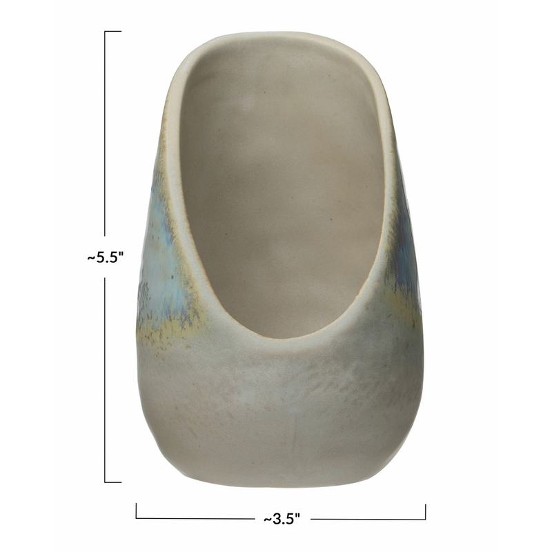 Stoneware Spoon Rest with Glaze