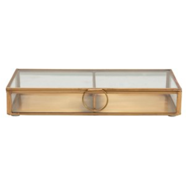 Brass &amp; Glass Display Box