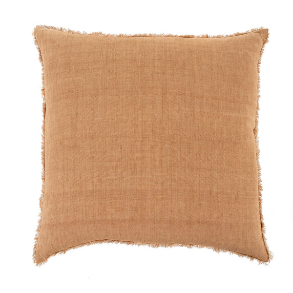 Lina Linen Cushion - Terracotta 24x24