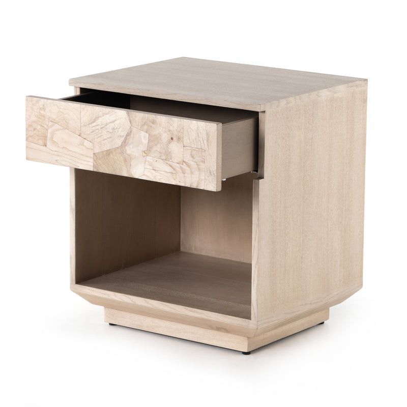 Journey Nightstand in White Mahogany