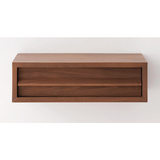 Marcel Single Drawer Floating Nightstand in Walnut