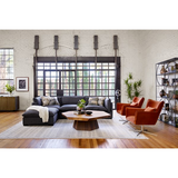 Westwood 3 Piece Sectional with Ottoman - Bennett Charcoal