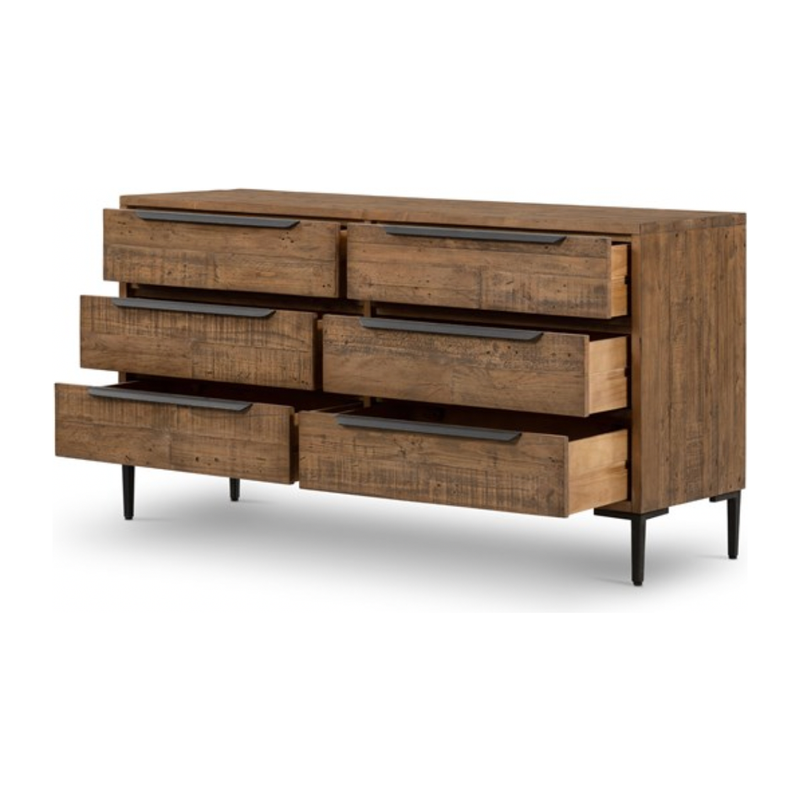 Wyeth 6 Drawer Dresser - Rustic Sandalwood