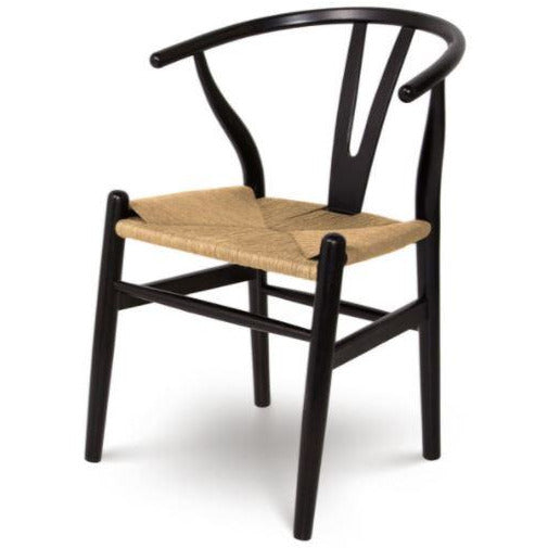 Frida Dining Chair - Black and Natural