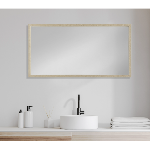 Bristol 20x40" Mirror Tan Plain