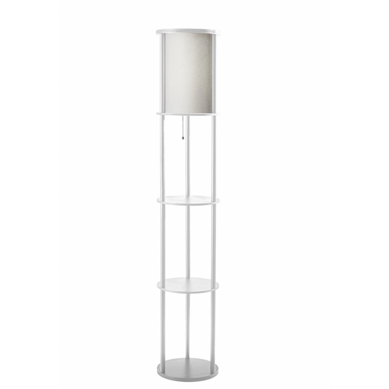 Stacey Round Shelf Floor Lamp