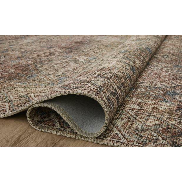 Billie Area Rug - Aqua/Rust