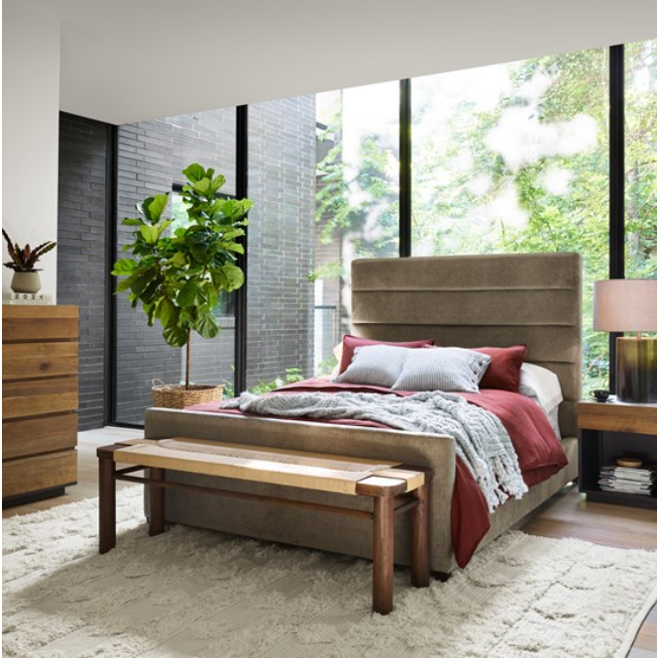 Daphne Bed Sage Worn Velvet