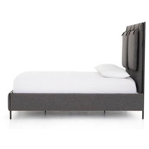 Leigh Upholstered Bed - San Remo Ash