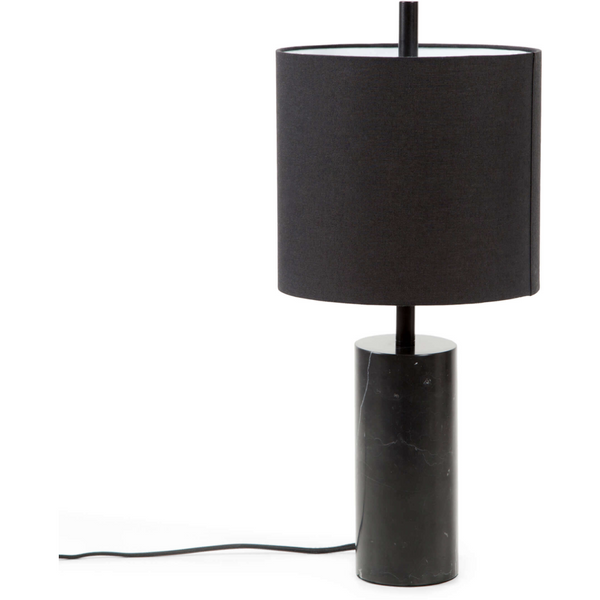 Drum Table Lamp - Black