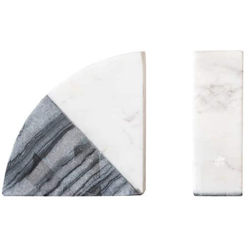 Marble Bookends