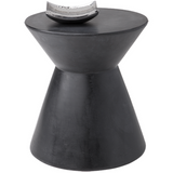 Astley Concrete End Table - Black