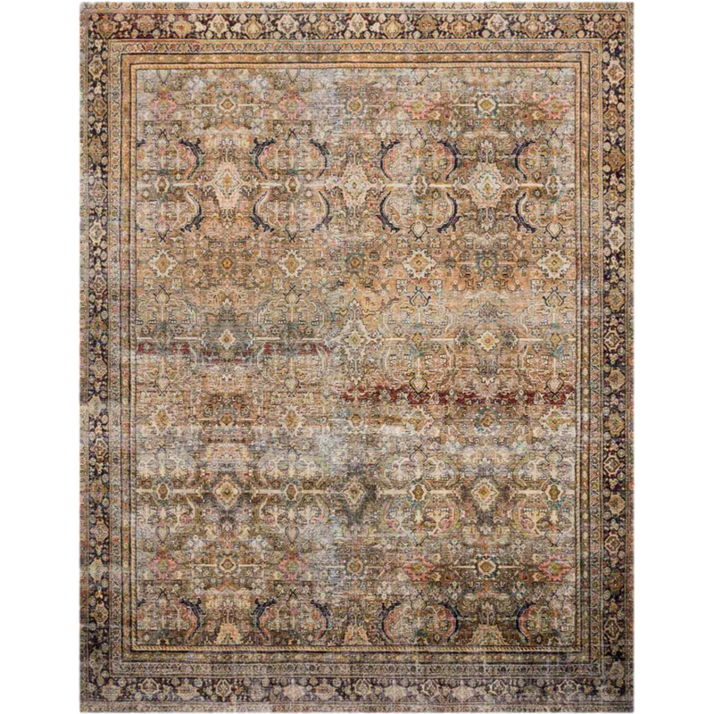 Layla Rug - Olive / Charcoal