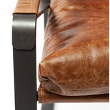Hornet Accent Chair - Brown Leather