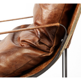 Hornet Accent Chair - Brown Leather