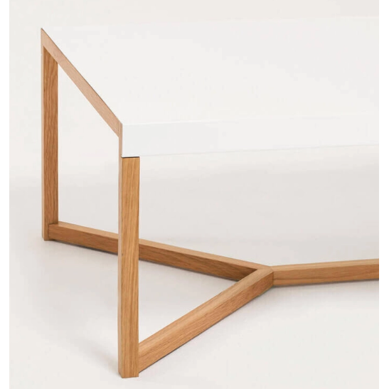 Trivia Coffee Table - White and Oak