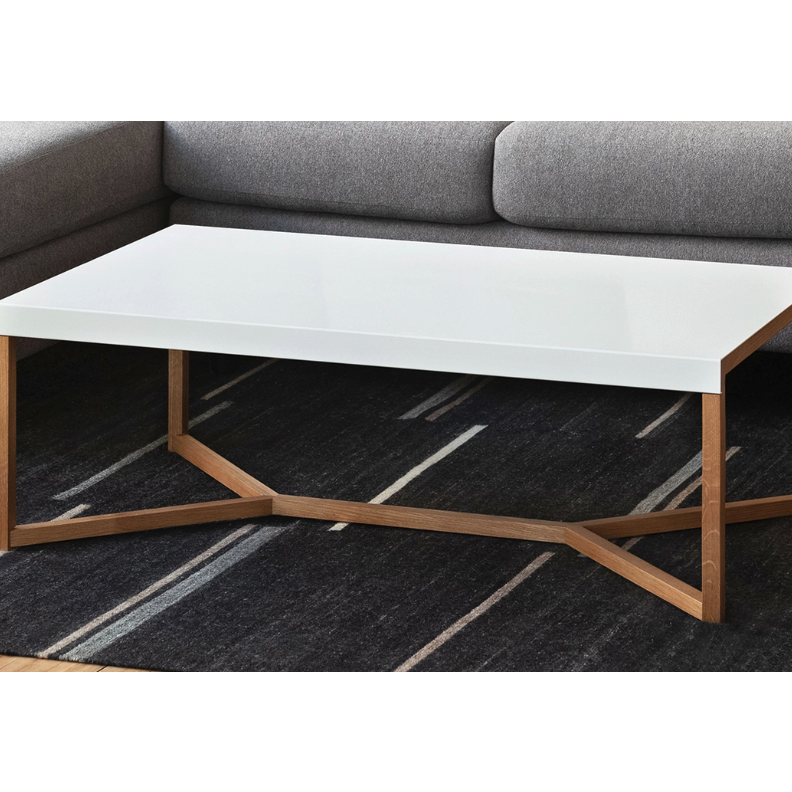 Trivia Coffee Table - White and Oak