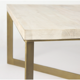 Faye Light Brown Wood Coffee Table