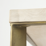 Faye Light Brown Wood Coffee Table