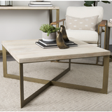 Faye Light Brown Wood Coffee Table