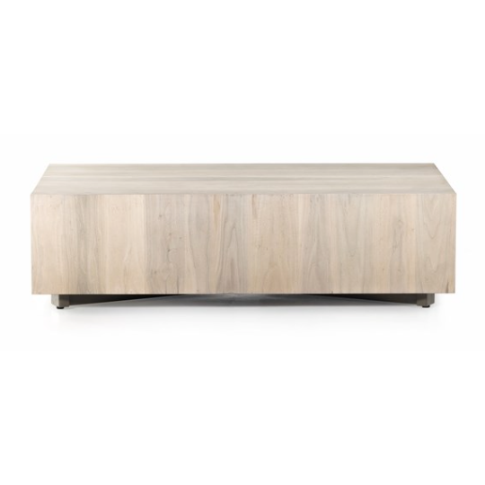 Hudson Rectangle Coffee Table in Ashen Walnut