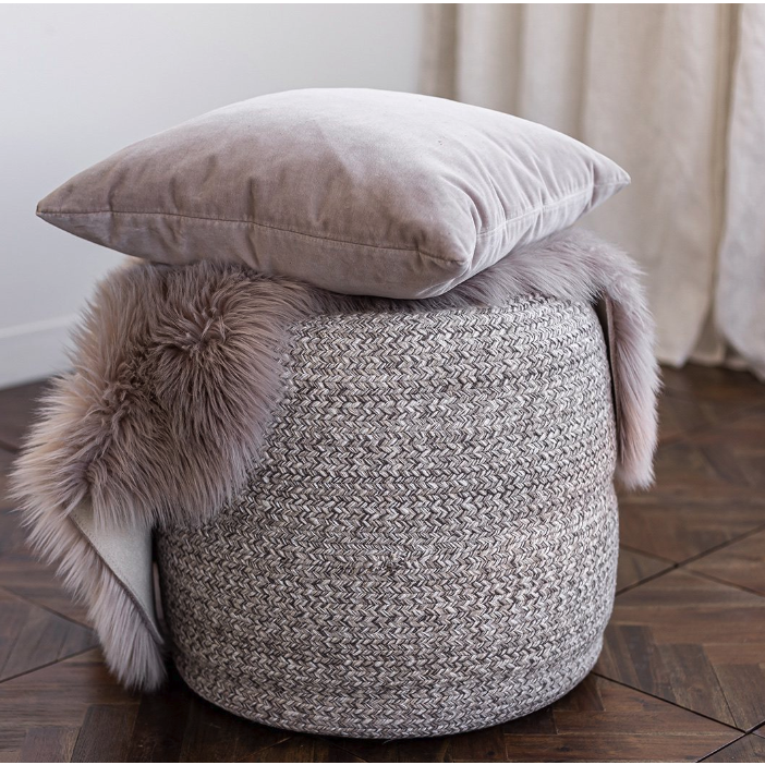 Bohemian Yarn Pouf