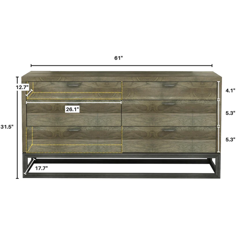 Stark 6 Drawer Chest