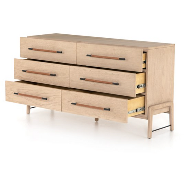 Rosedale 6 Drawer Dresser-Yucca Oak