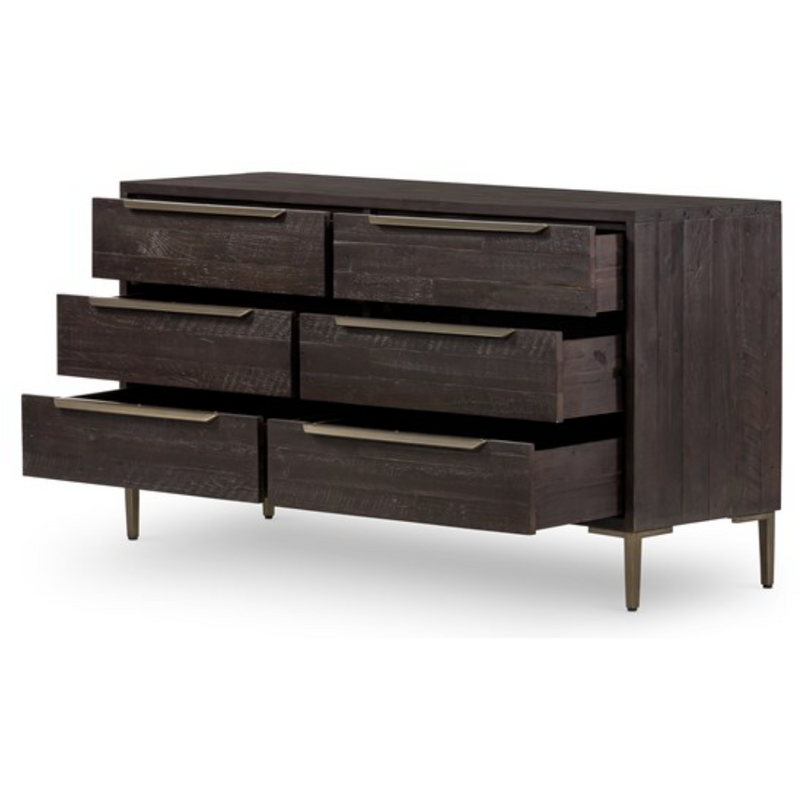 Wyeth 6 Drawer Dresser - Dark Carbon