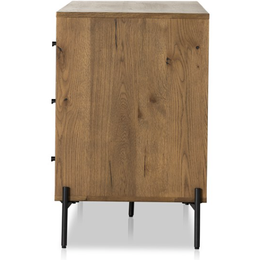 Eaton 9 Drawer Dresser - Amber Oak Resin