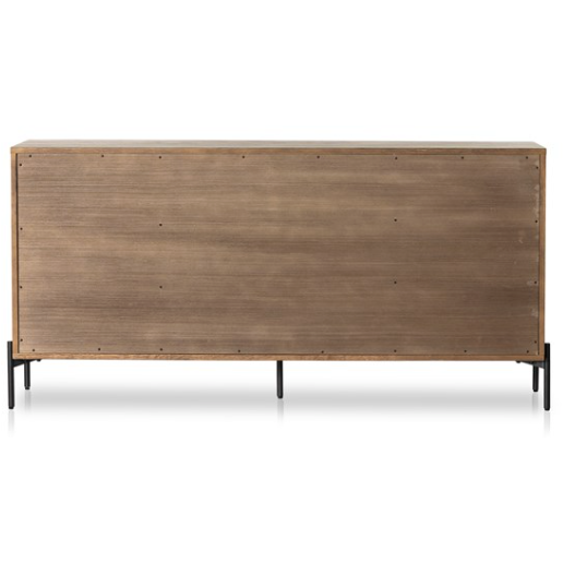 Eaton 9 Drawer Dresser - Amber Oak Resin