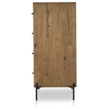 Eaton 5 Drawer Dresser - Amber Oak Resin