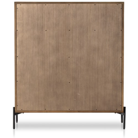 Eaton 5 Drawer Dresser - Amber Oak Resin