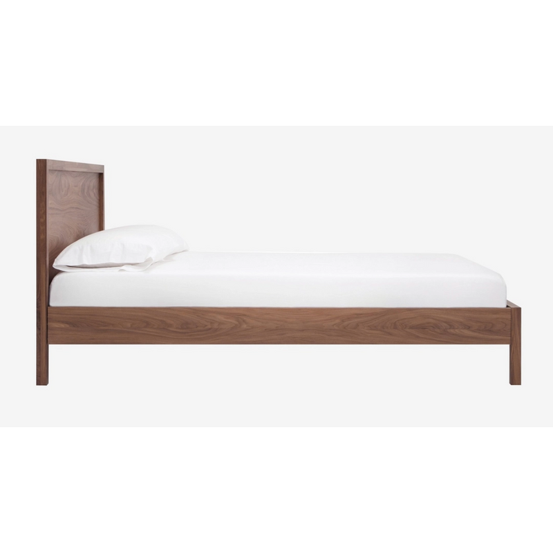 Marcel Walnut King Bed - Metal slats