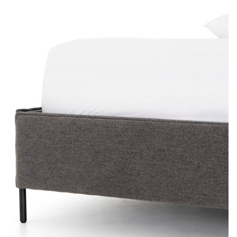 Leigh Upholstered Bed - San Remo Ash