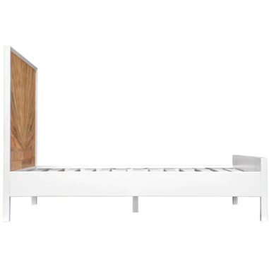 Casablanca Bed - Rustic Natural / White Lacquer