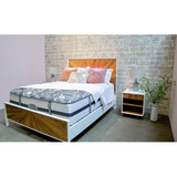 Casablanca Bed - Rustic Natural / White Lacquer