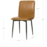 Luca Dining Chair in Tan Brown