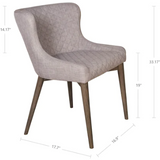 Mila Dining Chair - Light Grey