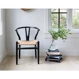 Frida Dining Chair - Black and Natural