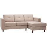 Solo 2 piece sectional sofa with left hand chaise