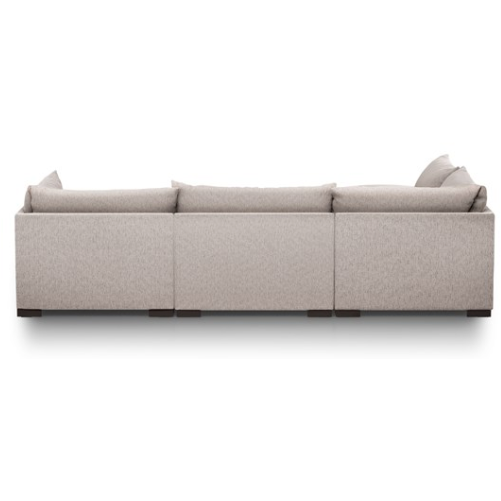 Westwood 4 Piece Sectional with Ottoman RHF - Bayside Pebble